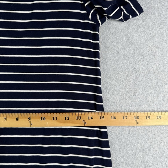 WHBM Cold Shoulder Women's XXS Stripe Jersey Knit Shift Dress - Picture 6 of 11